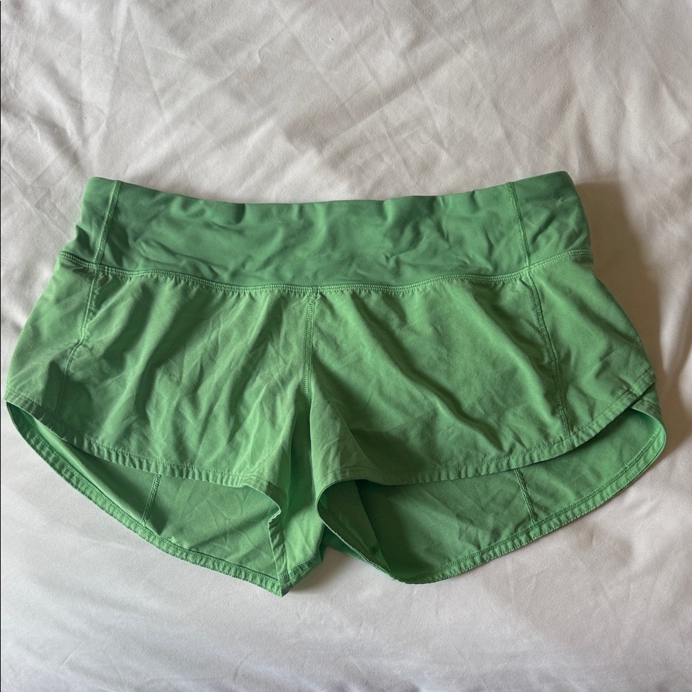 lululemon athletica Green Athletic Running Shorts